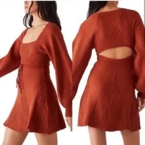 Free People Emmaline Sweater Dress NWOT - Picture 4 of 5